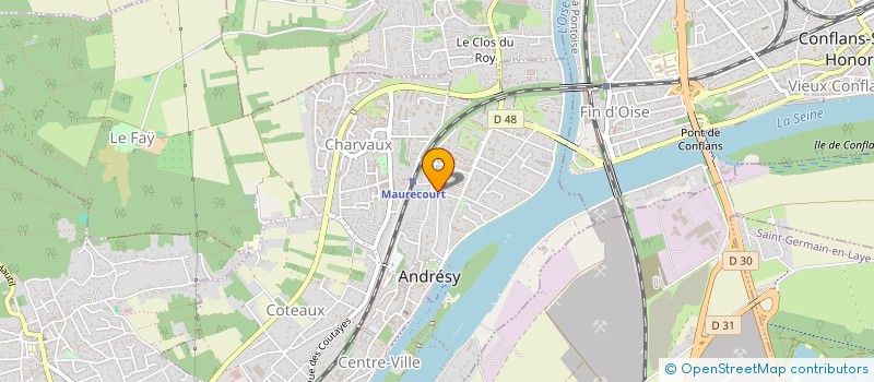 localisation de l'entreprise CERCLE LOISIRS AMITIE  ANDRESY