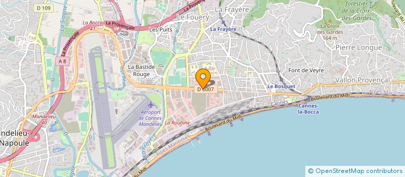 localisation de l'entreprise CERCLE LUDOGRAPHIQUE DE FRANCE à CANNES