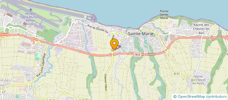 localisation de l'entreprise CERCLE MASCARIN à SAINTE-MARIE