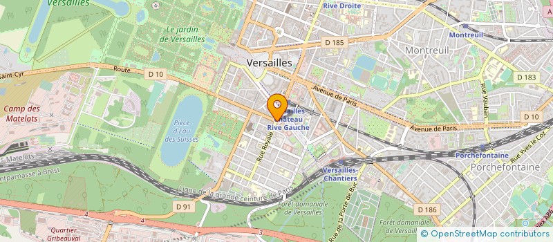 localisation de l'entreprise CERCLE MESS SOUS OFFICIERS à VERSAILLES