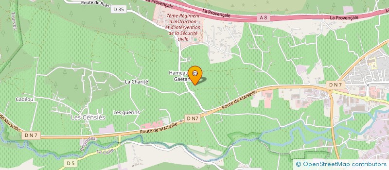 localisation de l'entreprise CERCLE MILIT MIXT GARN UISC 7 à BRIGNOLES