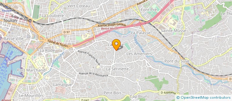 localisation de l'entreprise CERCLE MIXTE BASE PRINCIPALE DU LEVANT à TOULON