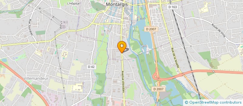 localisation de l'entreprise CERCLE MIXTE CIGA à MONTARGIS