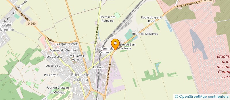 localisation de l'entreprise CERCLE MIXTE DE GARNISON à BRIENNE-LE-CHATEAU