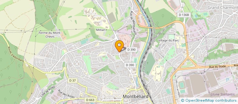 localisation de l'entreprise CERCLE MIXTE DE GARNISON à MONTBELIARD