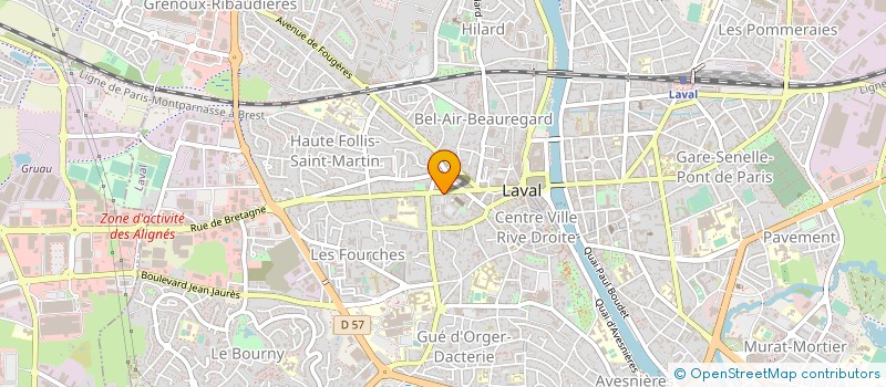 localisation de l'entreprise CERCLE MIXTE DE GARNISON à LAVAL