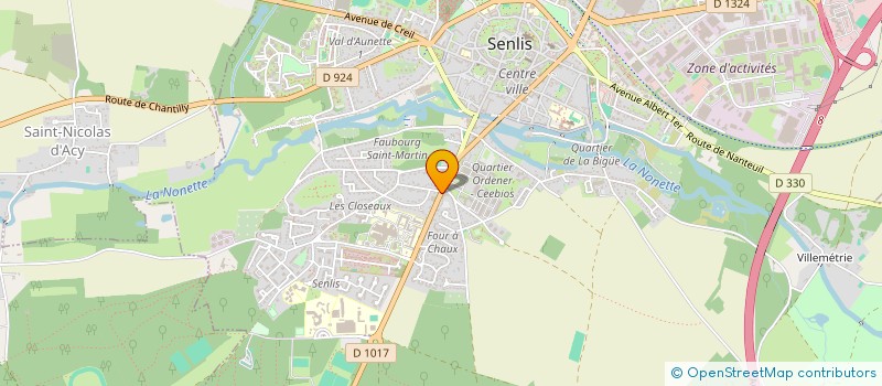 localisation de l'entreprise CERCLE MIXTE DE GARNISON à SENLIS