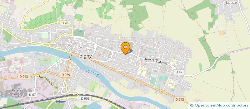 localisation de l'entreprise CERCLE MIXTE DE GARNISON à JOIGNY