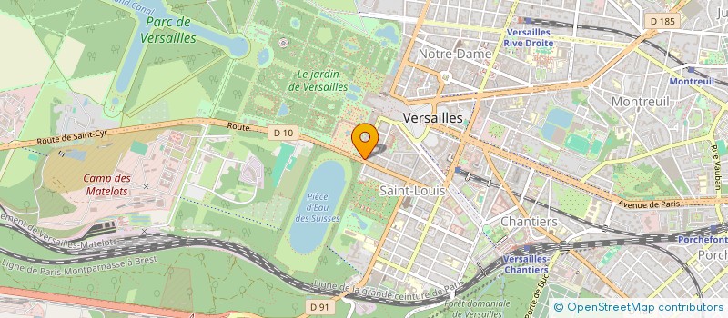 localisation de l'entreprise CERCLE MIXTE DE GARNISON DE VERSAILLES à VERSAILLES