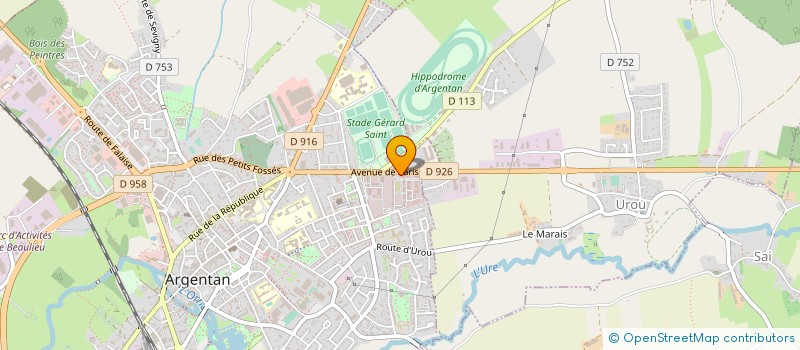localisation de l'entreprise CERCLE MIXTE DE GENDARMERIE D'ARGENTAN à ARGENTAN