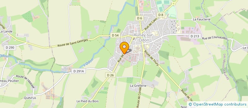 localisation de l'entreprise CERCLE MIXTE DE GENDARMERIE D'AUNAY SUR ODON  LES MONTS D'AUNAY