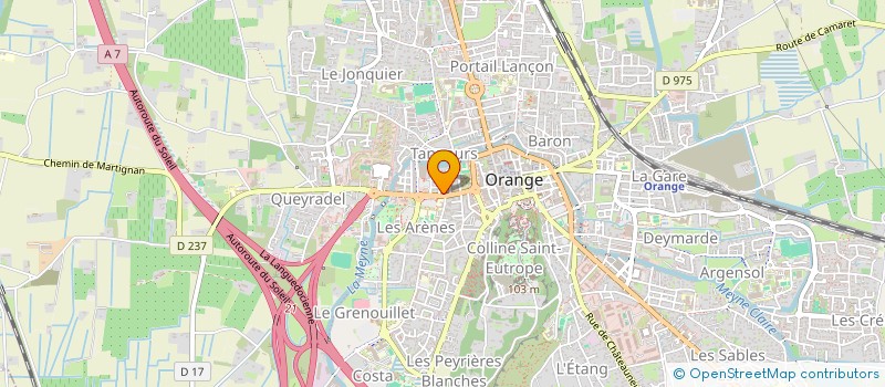 localisation de l'entreprise CERCLE MIXTE DE GENDARMERIE D'ORANGE à ORANGE