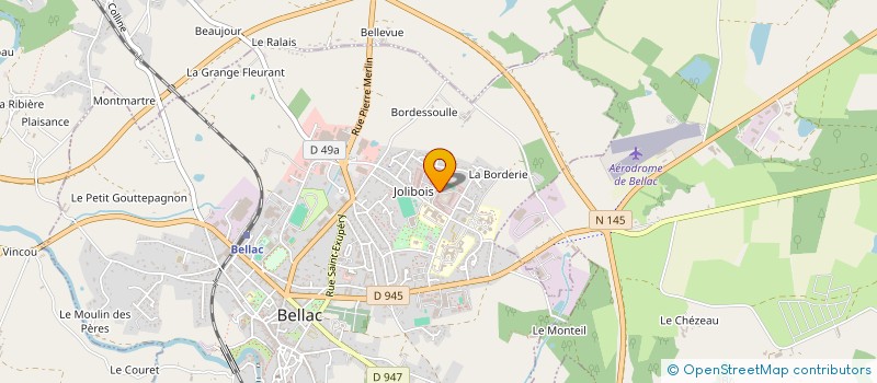 localisation de l'entreprise CERCLE MIXTE DE GENDARMERIE DE BELLAC à BELLAC