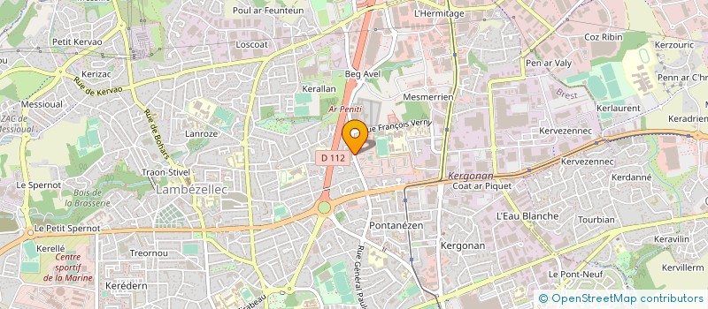 localisation de l'entreprise CERCLE MIXTE DE GENDARMERIE DE BREST à BREST