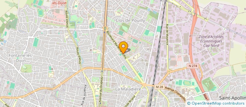 localisation de l'entreprise CERCLE MIXTE DE GENDARMERIE DE DIJON à DIJON