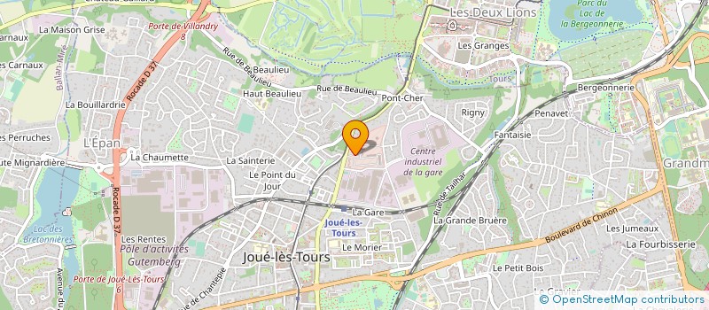 localisation de l'entreprise CERCLE MIXTE DE GENDARMERIE DE JOUE-LES-TOURS à JOUE-LES-TOURS