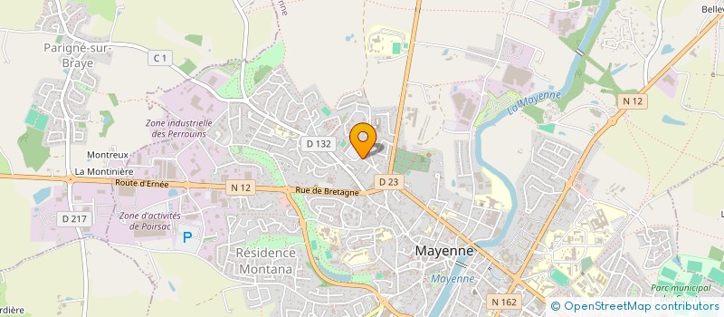 localisation de l'entreprise CERCLE MIXTE DE GENDARMERIE DE MAYENNE à MAYENNE