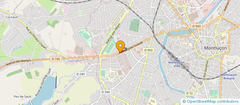 localisation de l'entreprise CERCLE MIXTE DE GENDARMERIE DE MONTLUCON à MONTLUCON