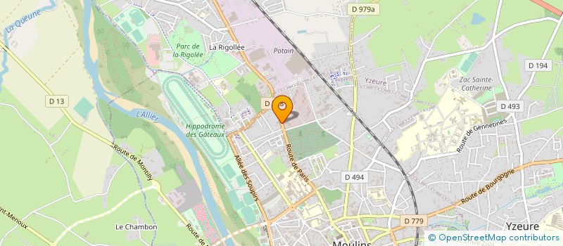 localisation de l'entreprise CERCLE MIXTE DE GENDARMERIE DE MOULINS à MOULINS