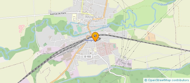 localisation de l'entreprise CERCLE MIXTE DE GENDARMERIE DE REVIGNY SUR ORNAIN à REVIGNY-SUR-ORNAIN