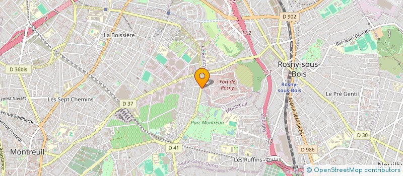 localisation de l'entreprise CERCLE MIXTE DE GENDARMERIE DE ROSNY-SOUS-BOIS à ROSNY-SOUS-BOIS