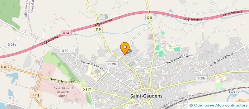 localisation de l'entreprise CERCLE MIXTE DE GENDARMERIE DE SAINT GAUDENS à SAINT-GAUDENS