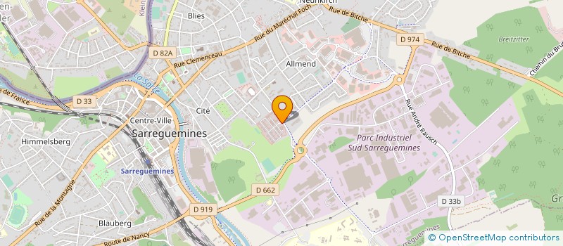 localisation de l'entreprise CERCLE MIXTE DE GENDARMERIE DE SARREGUEMINES à SARREGUEMINES