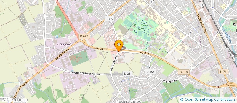 localisation de l'entreprise CERCLE MIXTE DE GENDARMERIE DE TROYES à ROSIERES-PRES-TROYES