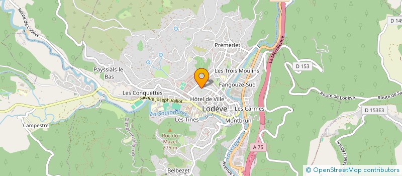 localisation de l'entreprise CERCLE MIXTE DE LODEVE à LODEVE