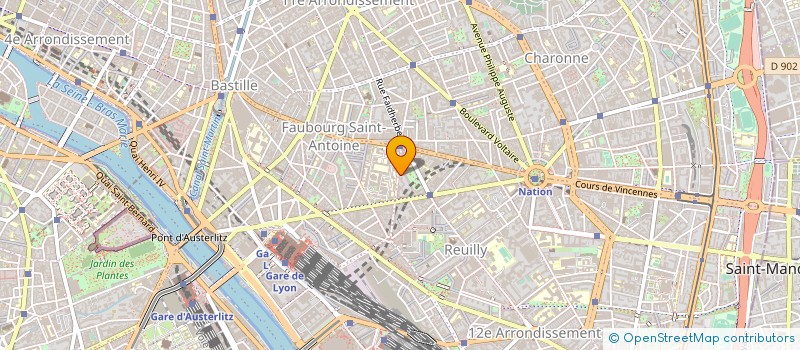 localisation de l'entreprise CERCLE MIXTE DE REUILLY à PARIS