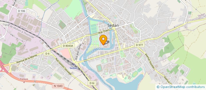 localisation de l'entreprise CERCLE MIXTE DU CENTRE MOBILISATEUR 171 à SEDAN