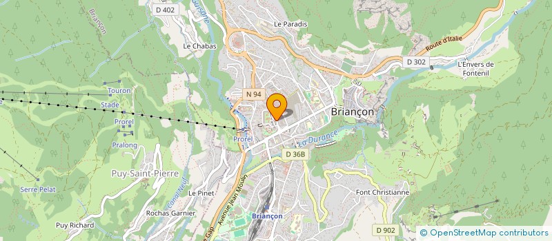 localisation de l'entreprise CERCLE MIXTE GARNISON DE BRIANCON  BRIANCON