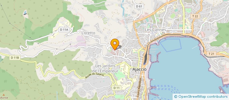 localisation de l'entreprise CERCLE MIXTE GENDARMERIE AJACCIO à AJACCIO