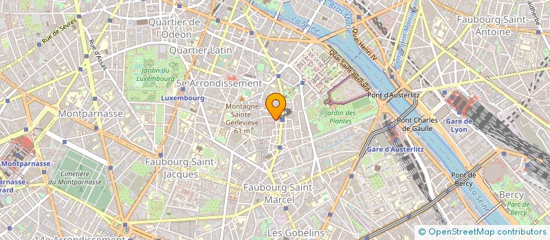 localisation de l'entreprise CERCLE MONGE BAR 5 à PARIS