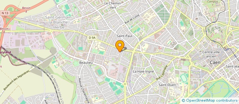 localisation de l'entreprise CERCLE MULTISPORT LOISIR JUSTICE à CAEN