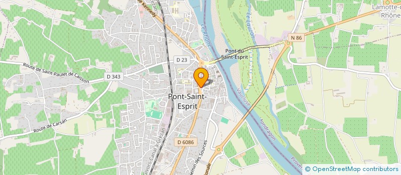 localisation de l'entreprise CERCLE NAGEURS SPIRIPONTAINS à PONT-SAINT-ESPRIT