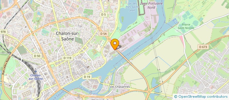 localisation de l'entreprise CERCLE NAUTIQUE CHALONNAIS à CHALON-SUR-SAONE