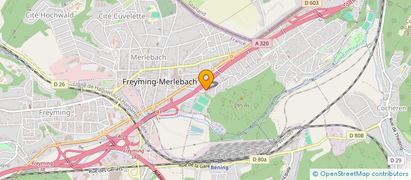 localisation de l'entreprise CERCLE NAUTIQUE DE MERLEBACH  FREYMING-MERLEBACH