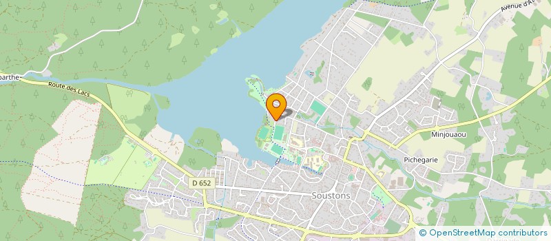 localisation de l'entreprise CERCLE NAUTIQUE DE SOUSTONS  SOUSTONS