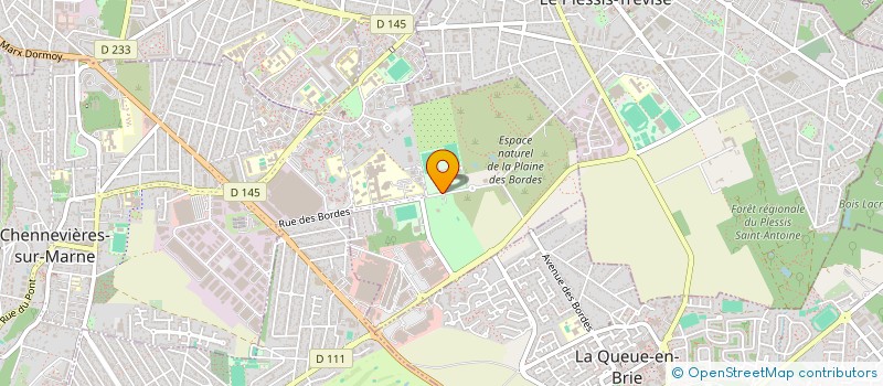 localisation de l'entreprise CERCLE NAUTIQUE DES BORDES PLONGEE  CHENNEVIERES-SUR-MARNE