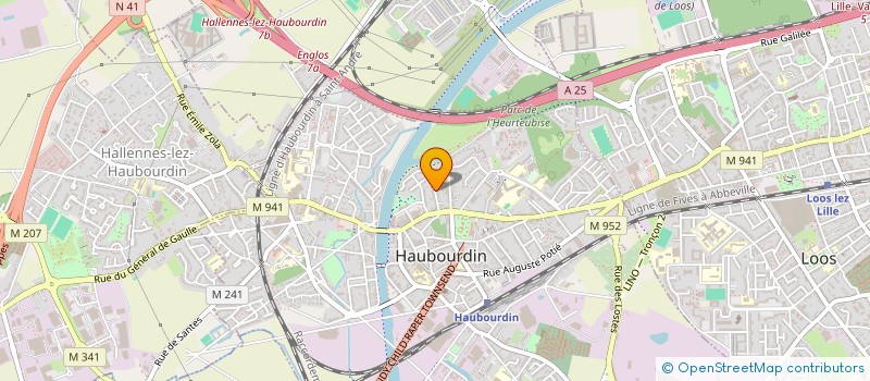 localisation de l'entreprise CERCLE NAUTIQUE HAUBOURDINOIS à HAUBOURDIN