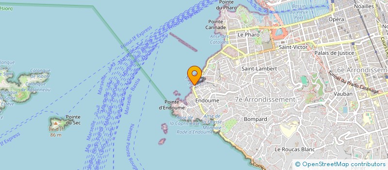 localisation de l'entreprise CERCLE NAUTIQUE VALLON DES AUFFES à MARSEILLE