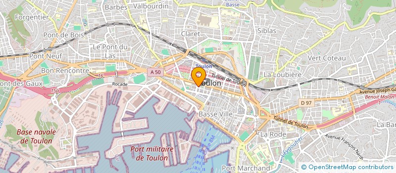 localisation de l'entreprise CERCLE NAVAL  TOULON