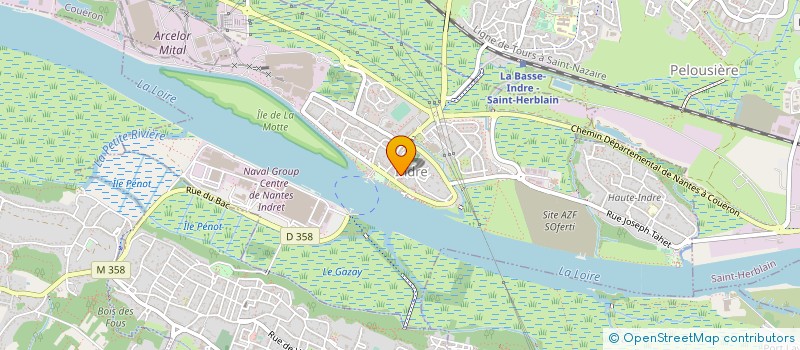 localisation de l'entreprise CERCLE NAVAL D INDRET à INDRE