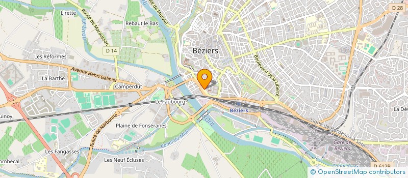 localisation de l'entreprise CERCLE OCCITAN DE BEZIERS à BEZIERS
