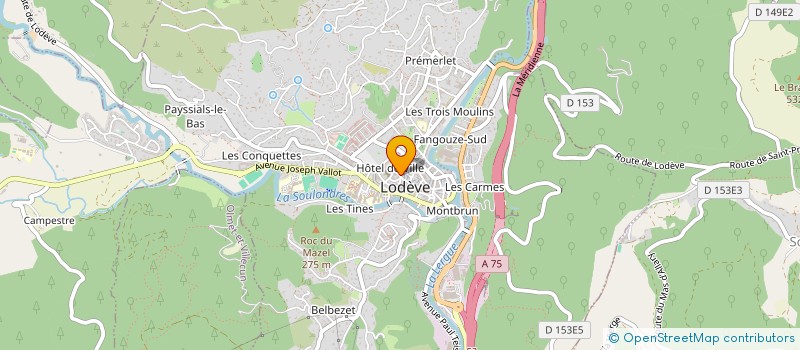 localisation de l'entreprise CERCLE OCCITAN DU LODEVOIS SECTION LODEVOISE DE L'INSTITUT D'ETUDES OCCITANES à LODEVE
