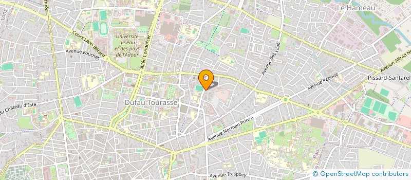 localisation de l'entreprise CERCLE ODONTO PROTHETIQUE DU SUD OUEST à PAU