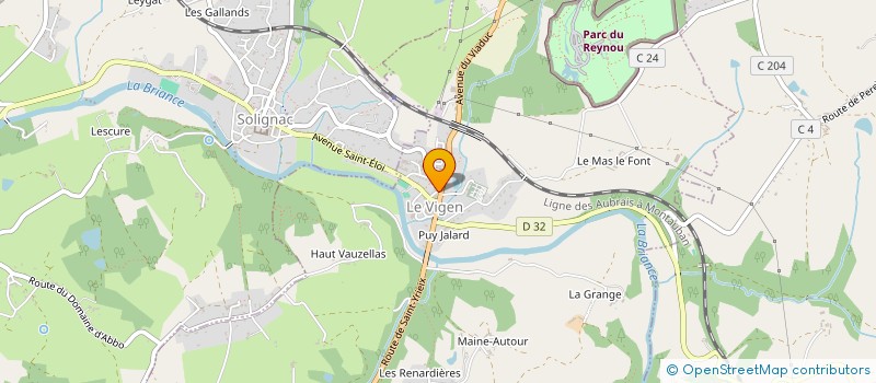 localisation de l'entreprise CERCLE OENOPHILE LIMOUSIN à LE VIGEN
