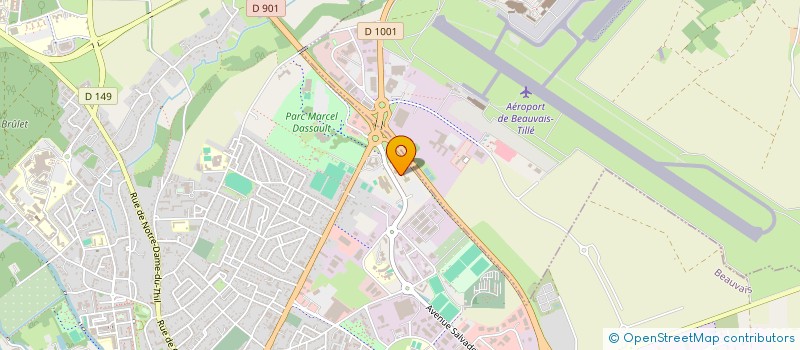 localisation de l'entreprise CERCLE OLYMPIQUE BEAUVAISIEN à BEAUVAIS