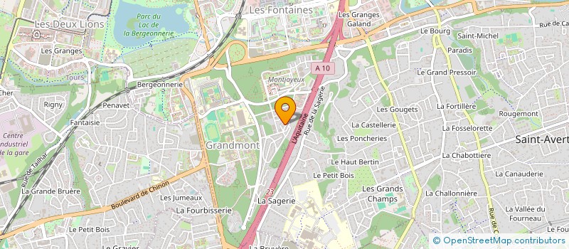 localisation de l'entreprise CERCLE OLYMPIQUE TOURS SUD AVIRON  TOURS